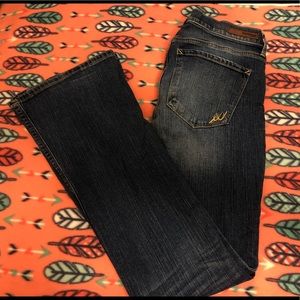 Express Mid Rise Slim Flare Jeans